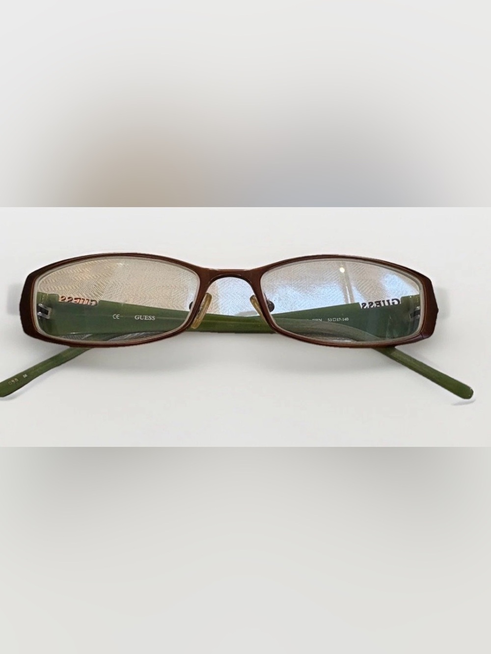 Guess Eyeglasses Frames GU 1570 BRN Brown Green 53-17-140 Women's Y2K Style